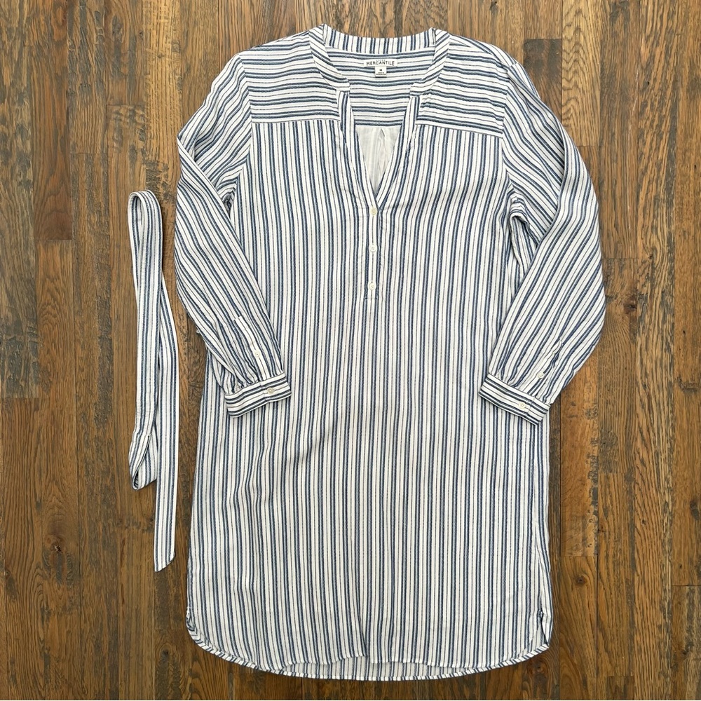 J. Crew Factory Striped Shirtdress